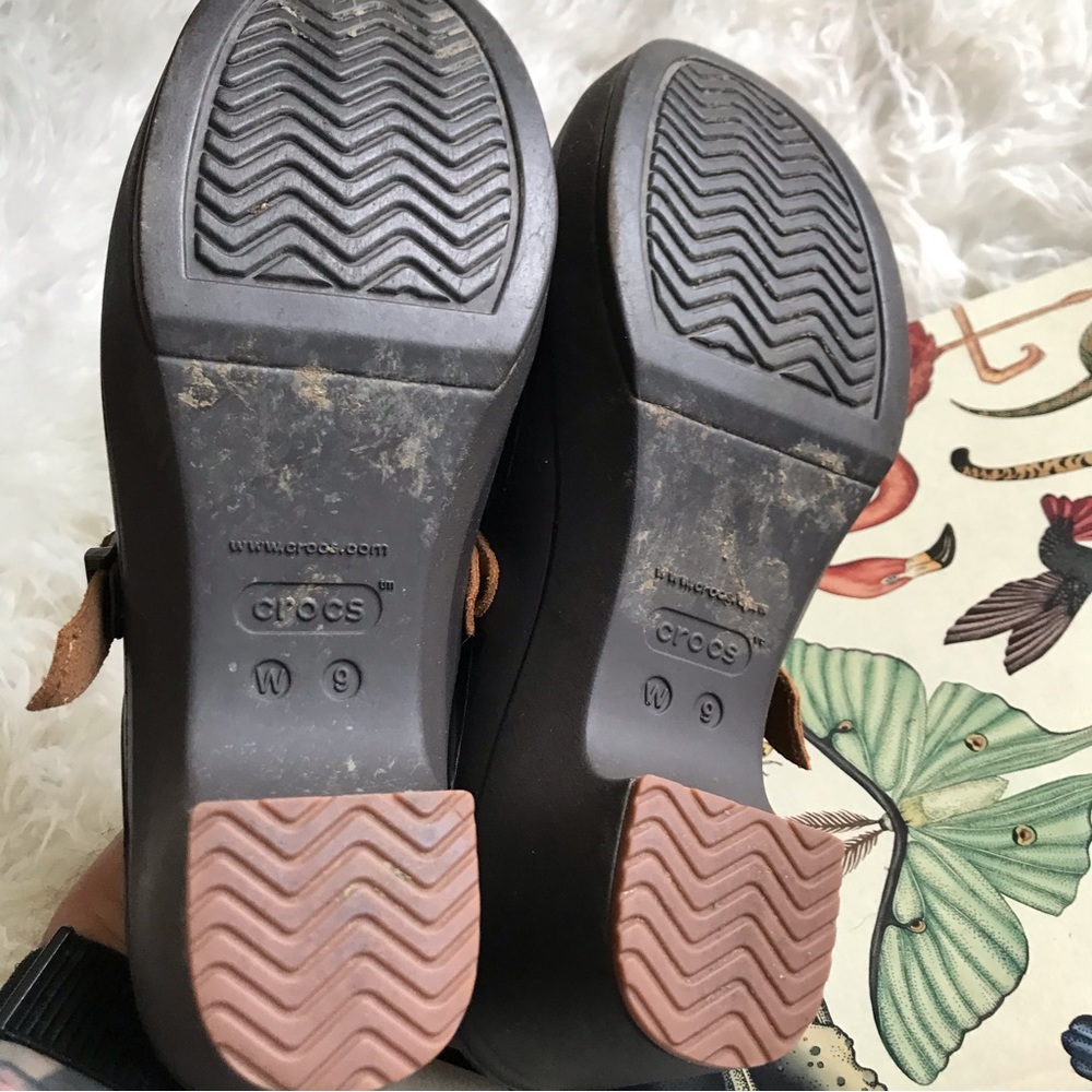 Crocs Sarah Clog Espresso Strap Crosslite - Picture 6 of 7